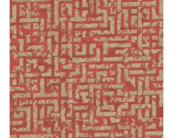 Vliestapete 38695-4 Grafikmuster Rot-gold