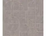 Hornbach Vliestapete 38699-1 Art Deco Grafik grau Glanz