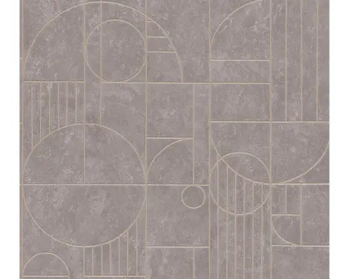Vliestapete 38699-1 Art Deco Grafik grau Glanz