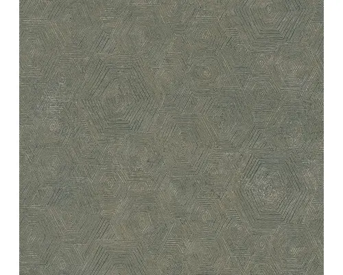 Vliestapete 38698-4 3D-Ethnografik grün-gold