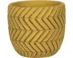 Hornbach Übertopf Ronda Steinzeug Ø 14 cm H 13 cm gelb