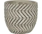 Hornbach Übertopf Ronda Steinzeug Ø 14 cm H 13 cm grau