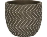 Hornbach Übertopf Ronda Steinzeug Ø 14 cm H 13 cm braun