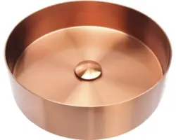 Aufsatzwaschbecken Differnz RVS 40 x40 cm Edelstahl bronze matt