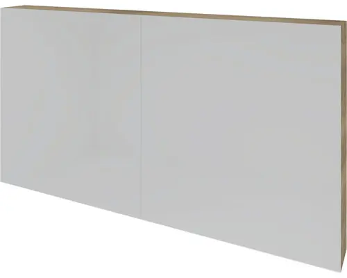 Spiegelschrank Sanox K-Line 2-türig 120x13x70 cm Eiche natur
