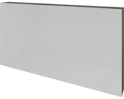 Spiegelschrank Sanox K-Line 2-türig 120x13x70 cm Beton anthrazit