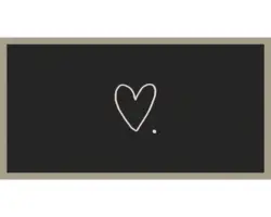 Schmutzfangmatte Vision Love Dot schwarz 40x80 cm