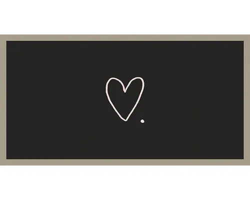 Schmutzfangmatte Vision Love Dot schwarz 40x80 cm