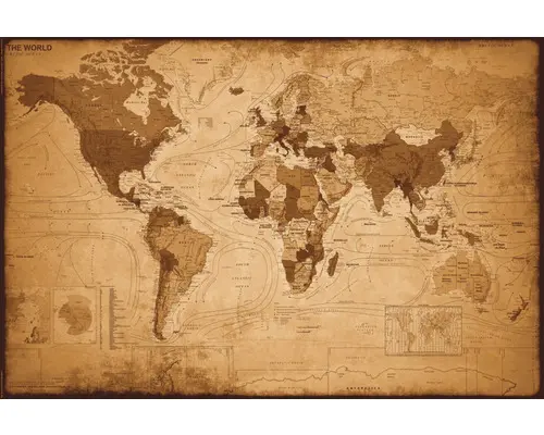 Maxiposter World Map antique 61x91,5 cm