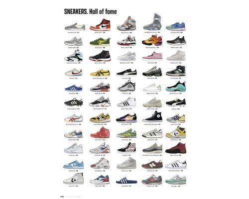 Maxiposter Sneakers hall of fame 61x91,5 cm