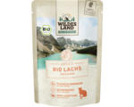 Hornbach Katzenfutter nass WILDES LAND Bio Lachs PUR mit Lachsöl mit wertvollen Superfoods, getreidefrei, Glutenfrei 85 g