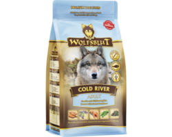 Hundefutter trocken WOLFSBLUT Cold River Adult mit wertvollen Superfoods, getreidefrei, Glutenfrei 500 g