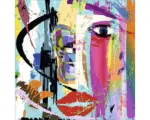Hornbach Leinwandbild Colors in the Face 27x27 cm