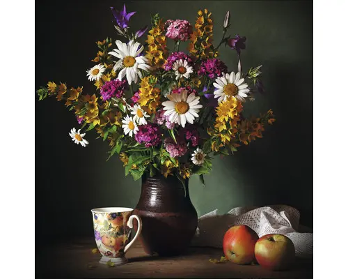 Glasbild New Baroque II 80x80cm