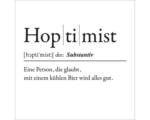 Hornbach Glasbild Hoptimist 20x20 cm