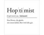 Hornbach Glasbild Hoptimist 20x20 cm