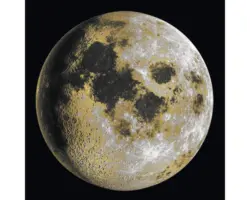 Glasbild Backside Of The Moon 30x30 cm