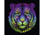Hornbach Glasbild Neon Tiger 30x30 cm