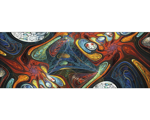 Glasbild Psychodelic 50x125 cm