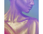 Hornbach Glasbild Colorful Woman II 80x80 cm
