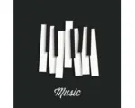 Hornbach Leinwandbild Music I 27x27 cm