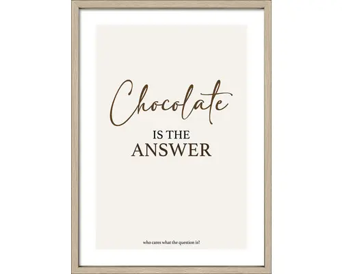 Gerahmtes Bild Chocolate 53x73 cm