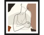 Hornbach Gerahmtes Bild Line Art Body II 33x33 cm