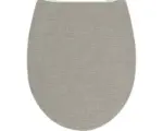 Hornbach WC-Sitz Form & Style Textiloptik braun mit Absenkautomatik