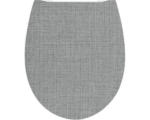 Hornbach WC-Sitz Form & Style Textiloptik grau mit Absenkautomatik