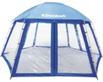 Hornbach Pooldach Steinbach 600x520x280 cm blau