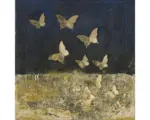 Hornbach Leinwandbild Original Golden Butterflies II 60x60 cm