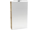 Hornbach LED-Spiegelschrank Fackelmann Small Bathroom Collection 1-türig links 40x68x16,2 cm ast-eiche