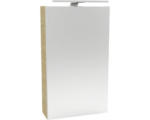 Hornbach LED-Spiegelschrank Fackelmann Small Bathroom Collection 1-türig links 40x68x16,2 cm sand eiche