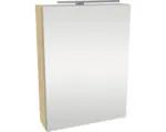 Hornbach LED-Spiegelschrank Fackelmann Small Bathroom Collection 1-türig links 50x68x16,2 cm sand eiche