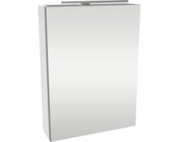 LED-Spiegelschrank Fackelmann Small Bathroom Collection 1-türig links 50x68x16,2 cm weiß