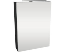 LED-Spiegelschrank Fackelmann Small Bathroom Collection 1-türig links 50x68x16,2 cm anthrazit