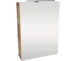 Hornbach LED-Spiegelschrank Fackelmann Small Bathroom Collection 1-türig rechts 50x68x16,2 cm ast-eiche