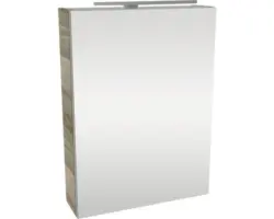 LED-Spiegelschrank Fackelmann Small Bathroom Collection 1-türig links 50x68x16,2 cm Steinesche