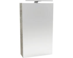 LED-Spiegelschrank Fackelmann Small Bathroom Collection 1-türig links 40x68x16,2 cm eiche natur