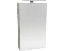 LED-Spiegelschrank Fackelmann Small Bathroom Collection 1-türig links 40x68x16,2 cm eiche natur