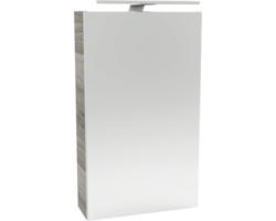 LED-Spiegelschrank Fackelmann Small Bathroom Collection 1-türig links 40x68x16,2 cm Steinesche