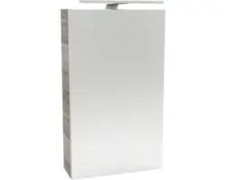 LED-Spiegelschrank Fackelmann Small Bathroom Collection 1-türig rechts 40x68x16,2 cm Steinesche