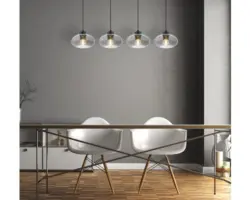 Pendelleuchte Globo SHAUN E27 40 W 4-flammig IP 20 schwarz ( 15572-4H )