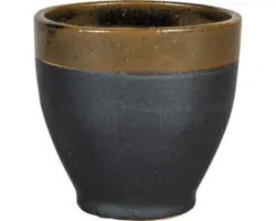 Übertopf Nola Steinzeug Ø 36 H 32 cm schwarz