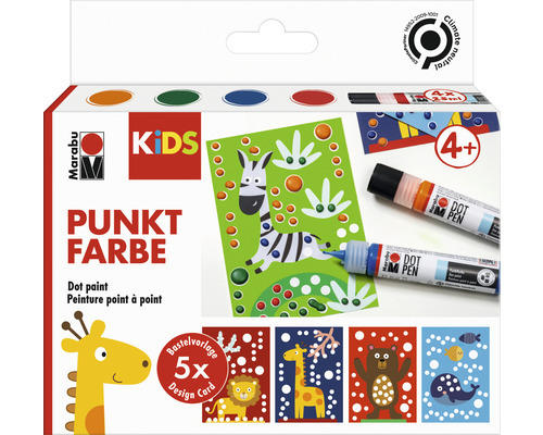 Dot Pen Set KIDS "Tiere" 4 Dot Pen