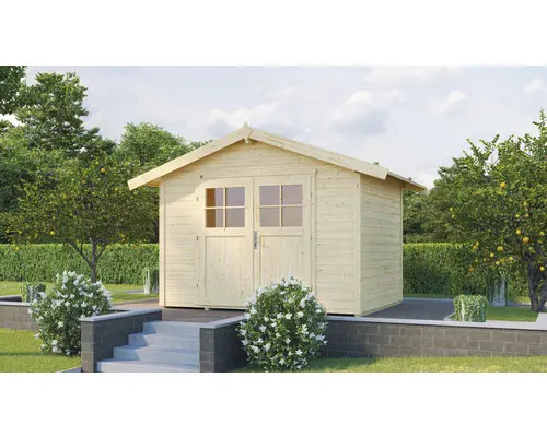 Gartenhaus weka 122 Gr. 5 inkl. Fußboden 301 x 295 cm natur