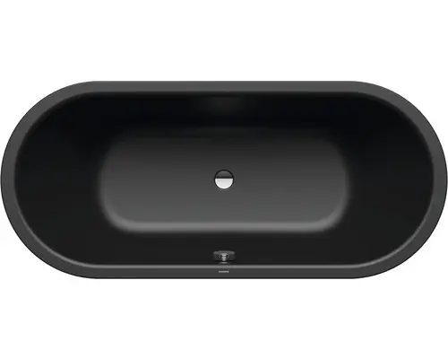 Freistehende Doppelbadewanne Kaldewei Classic Duo 75x170 cm schwarz matt