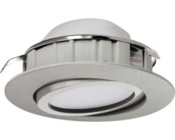 LED Einbauleuchte Eglo PINEDA LED 5,5 W 500 lm 3000 K 1-flammig Ø 84 mm nickel-matt IP 20 1 Stück ( 95856 )