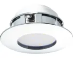Hornbach LED Einbauleuchte Eglo PINEDA LED 4,9 W 460 lm 2700 K 1-flammig Ø 78 mm chrom IP 44 1 Stück ( 95818 )