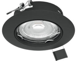 LED Einbauleuchte Eglo PENETO GU10 4,6 W 400 lm 3000 K 1-flammig Ø 87 mm schwarz IP 20 1 Stück ( 900751 )